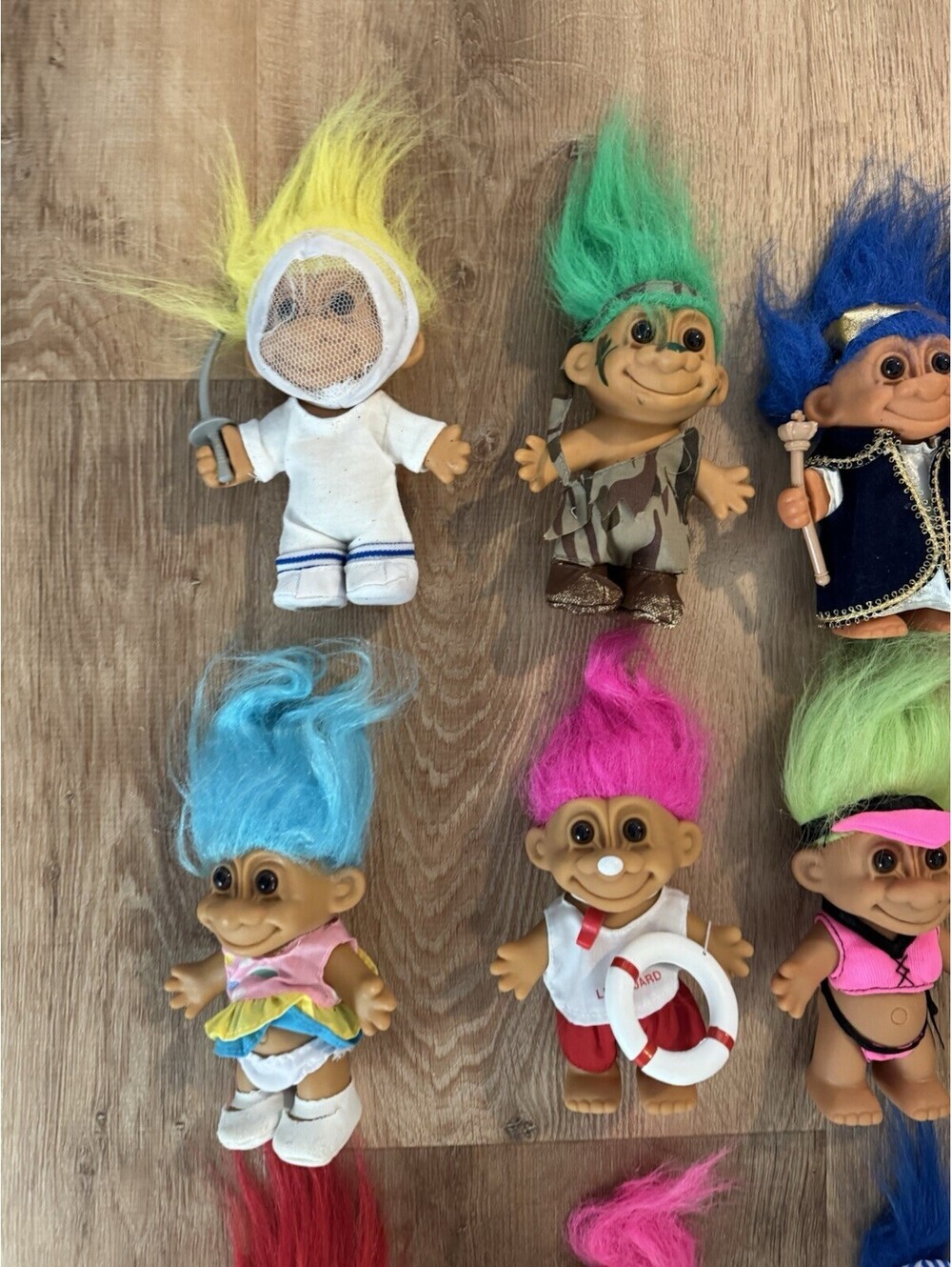 Lot of 20 Vintage RUSS Troll Dolls 1990s Clothed Themed Christmas Santa & More - Picture 3 of 10